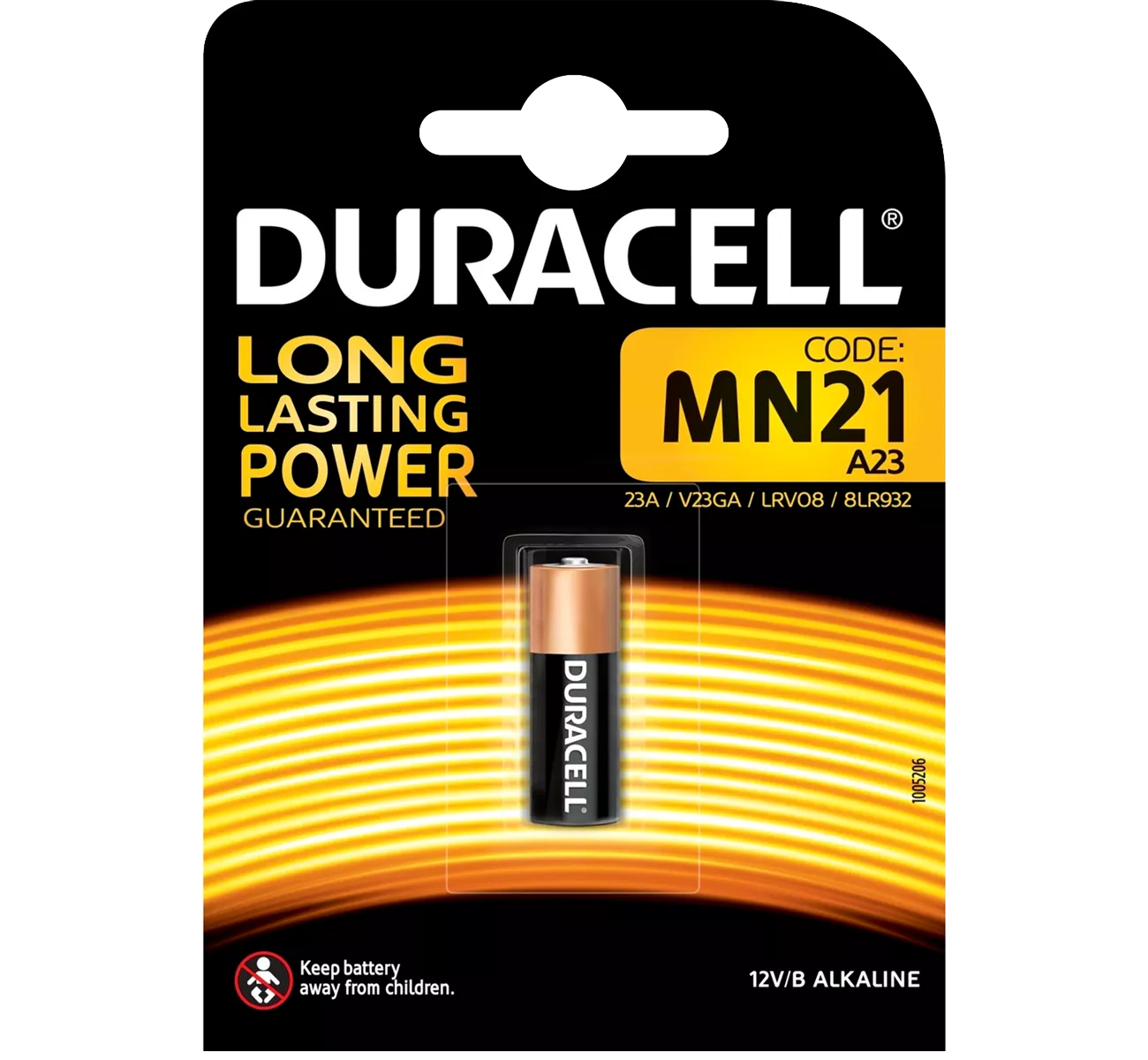 Батарейка DURACELL MN21 BLN 8LR932 1шт. (011212)