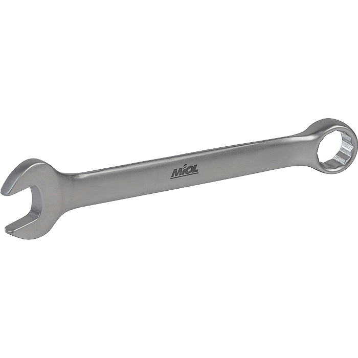 018371 Ключ рожково-накидной CRV сатин, 19 мм. (51-684)