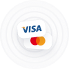 Карточкой на сайте (Visa/MasterCard)