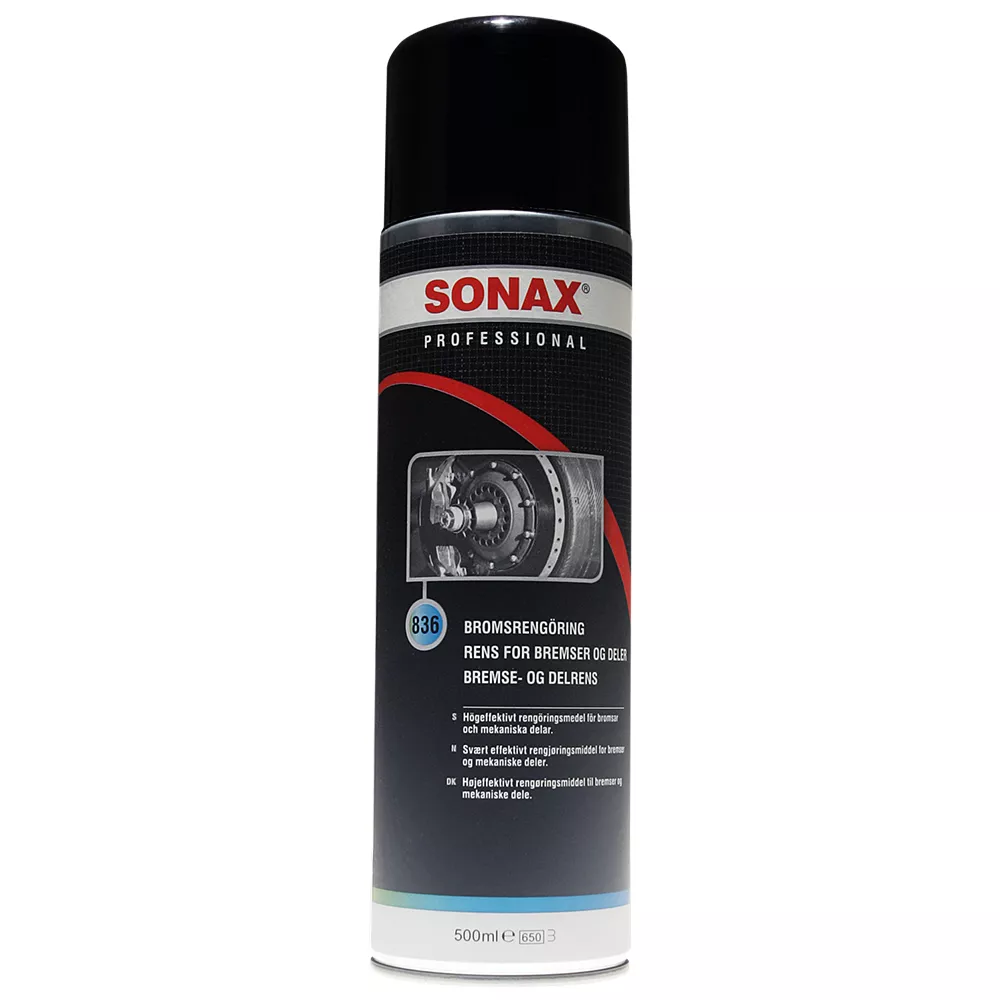Очиститель тормозной системы и деталей SONAX Profi 0,5 л (836402/836400)