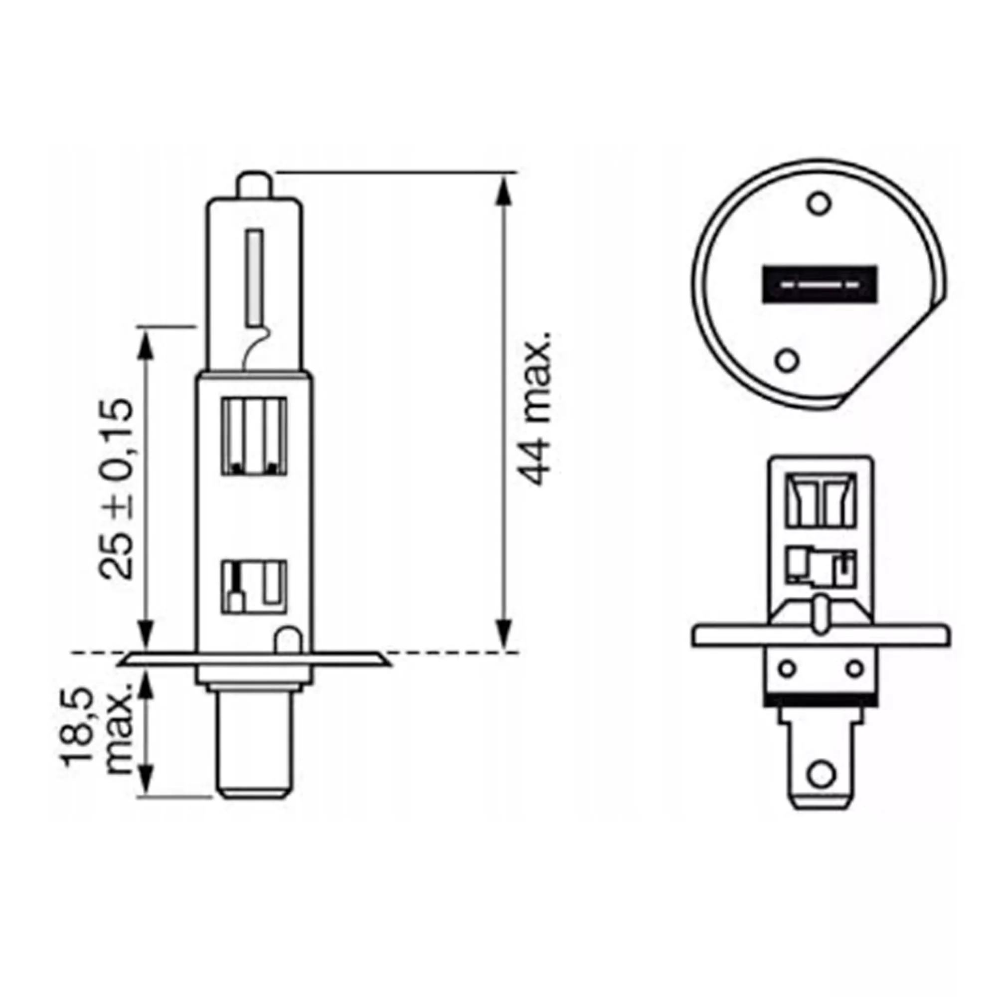 Лампа Bosch Xenon Blue H1 12V 55W 1 987 301 011