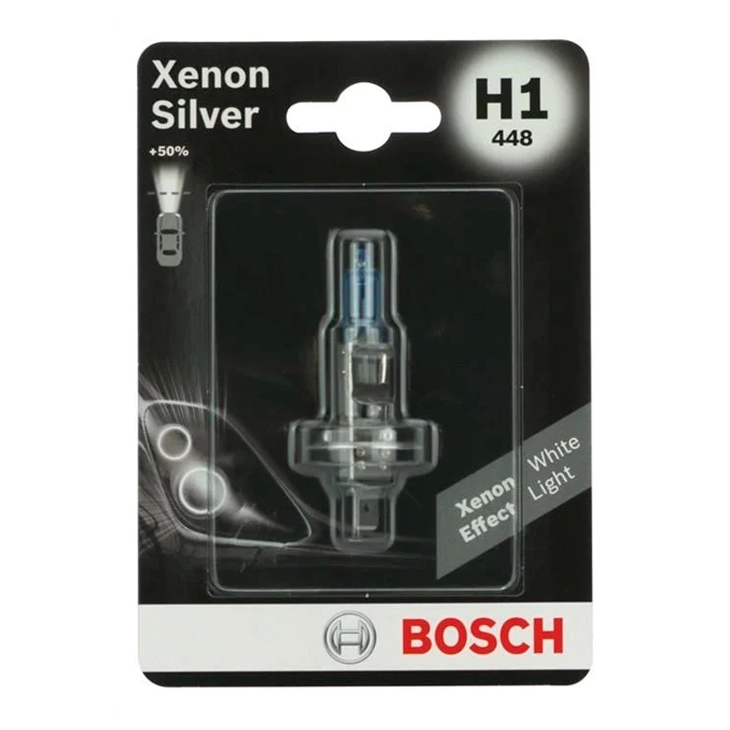 Лампа Bosch H1 55W 12V Xenon Silver 1 987 301 067