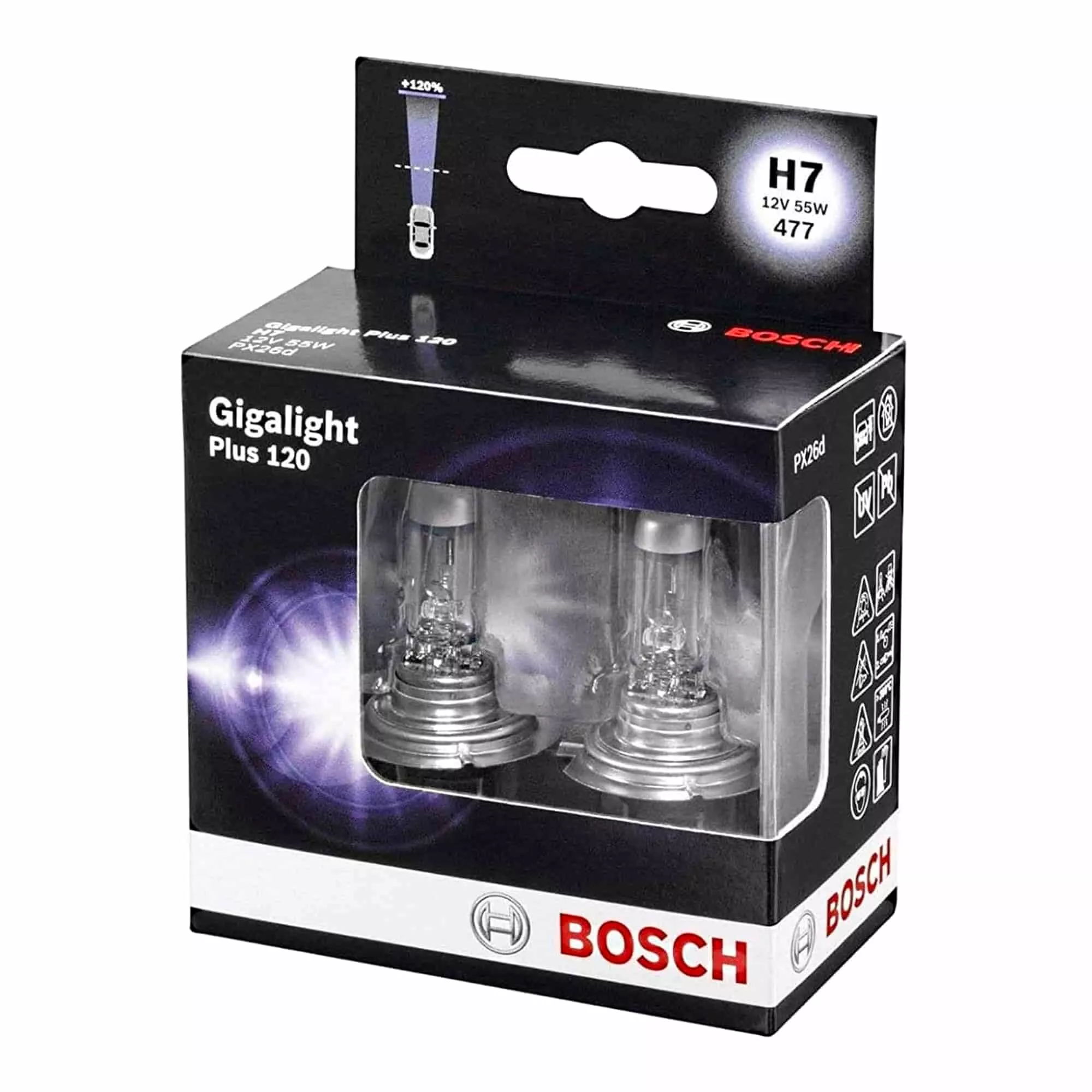Лампа Bosch Gigalight Plus 120 H7 12V 55W 1 987 301 107