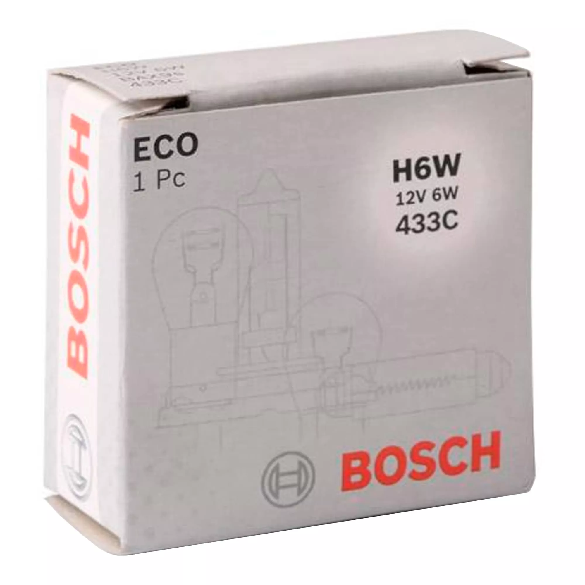 Лампа Bosch Eco H6W 12V 6W 1 987 302 809