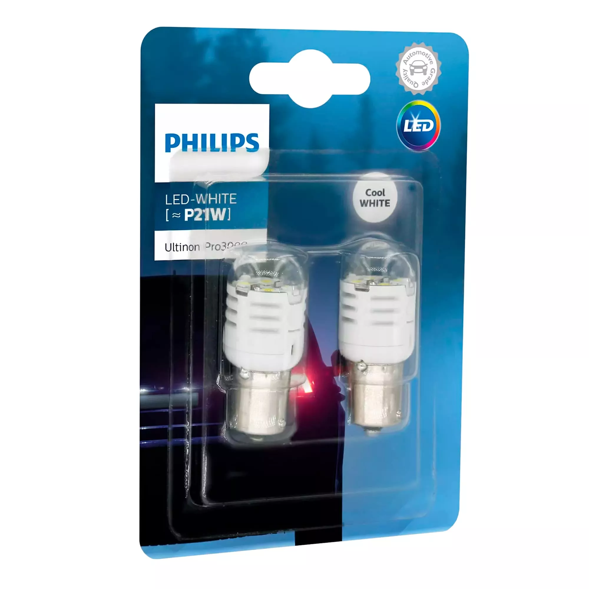 Лампа Philips Ultinon Pro3000 P21W 12V 1,75W 11498U30CWB2