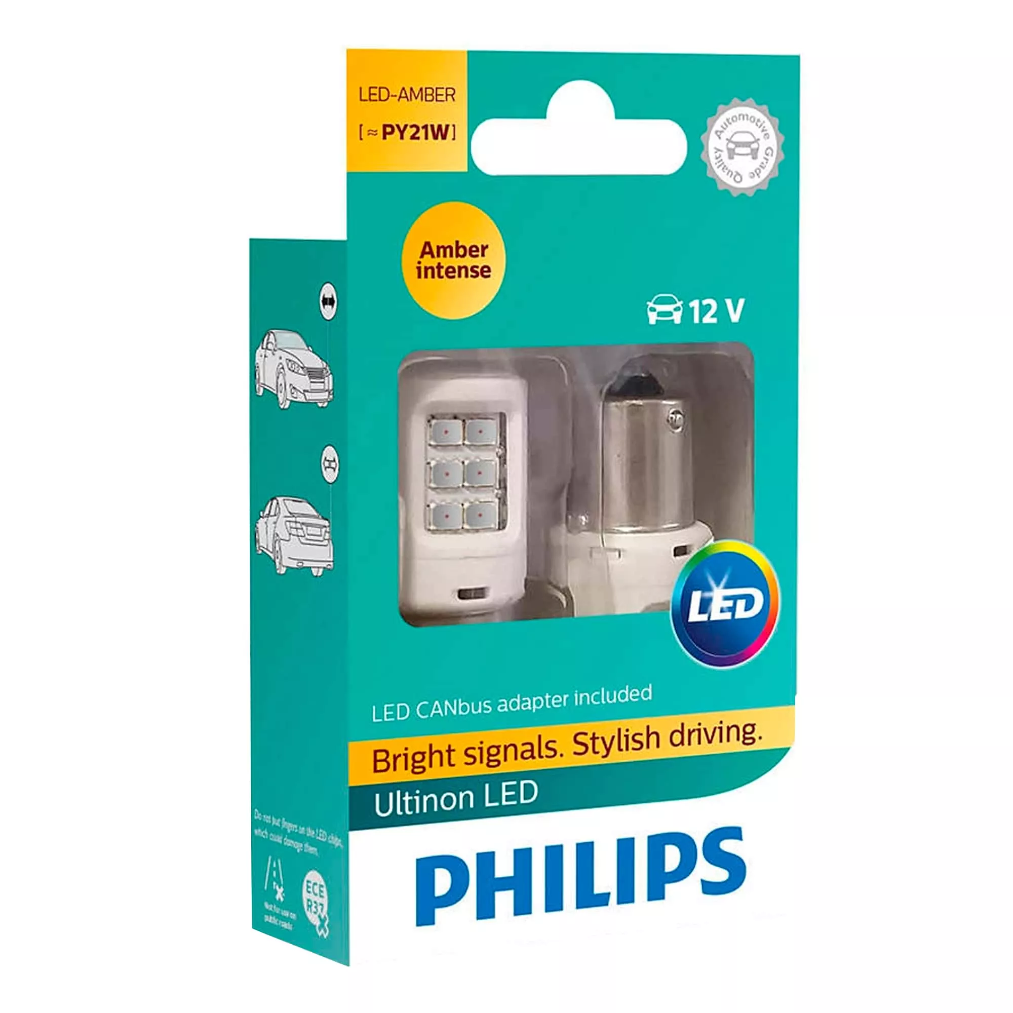 Лампа Philips Ultinon LED PY21W 12V 21W 11498ULAX2