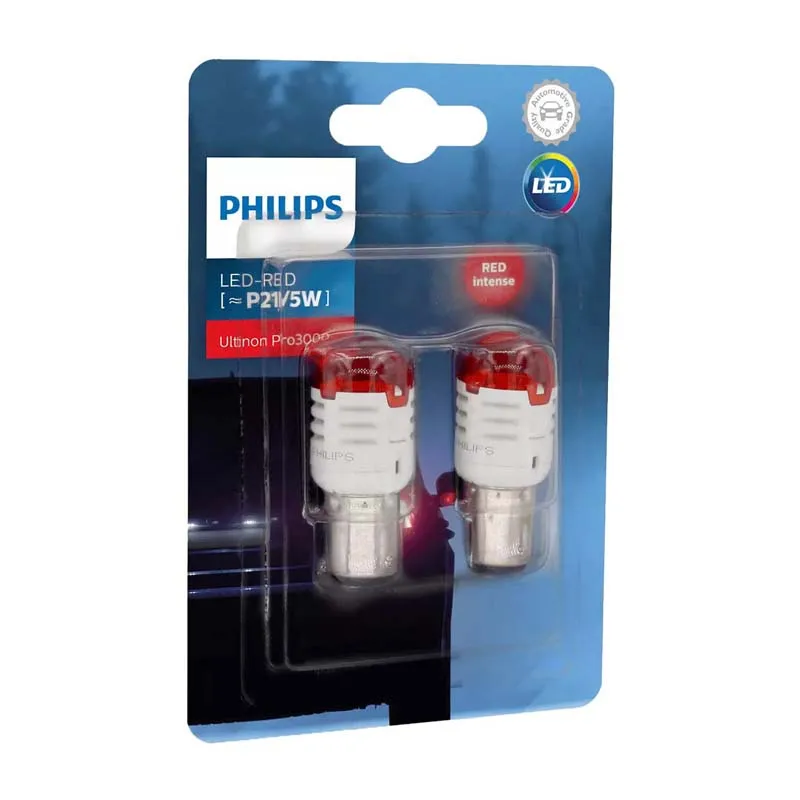 Лампа Philips Ultinon Pro3000 P21/5W BAY15d 0,8 W красная 11499U30RB2