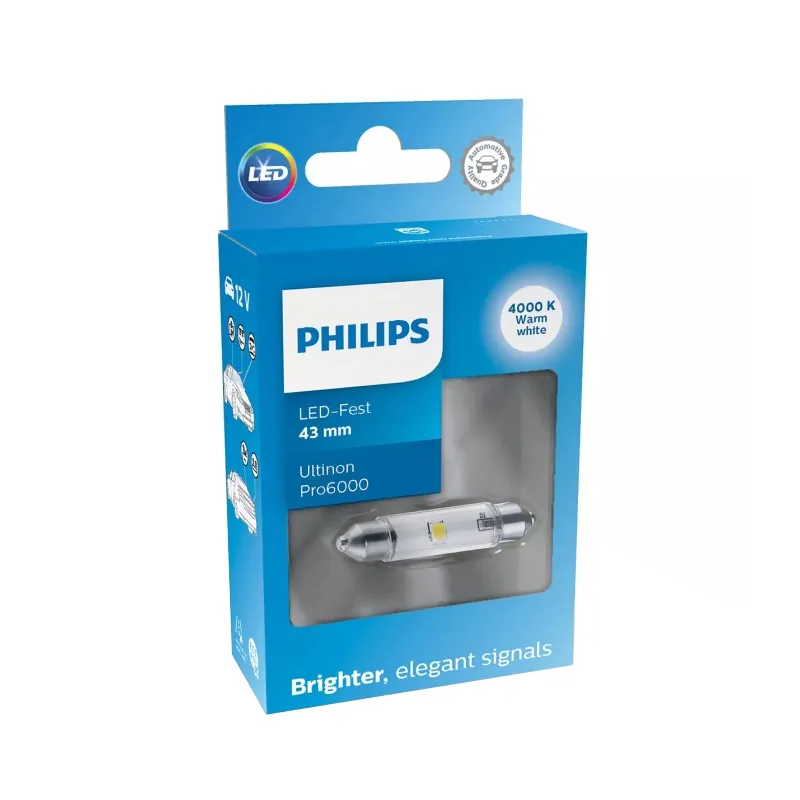 Лампа Philips Ultinon LED SV8,5 0,6 W біла 11860ULWX1