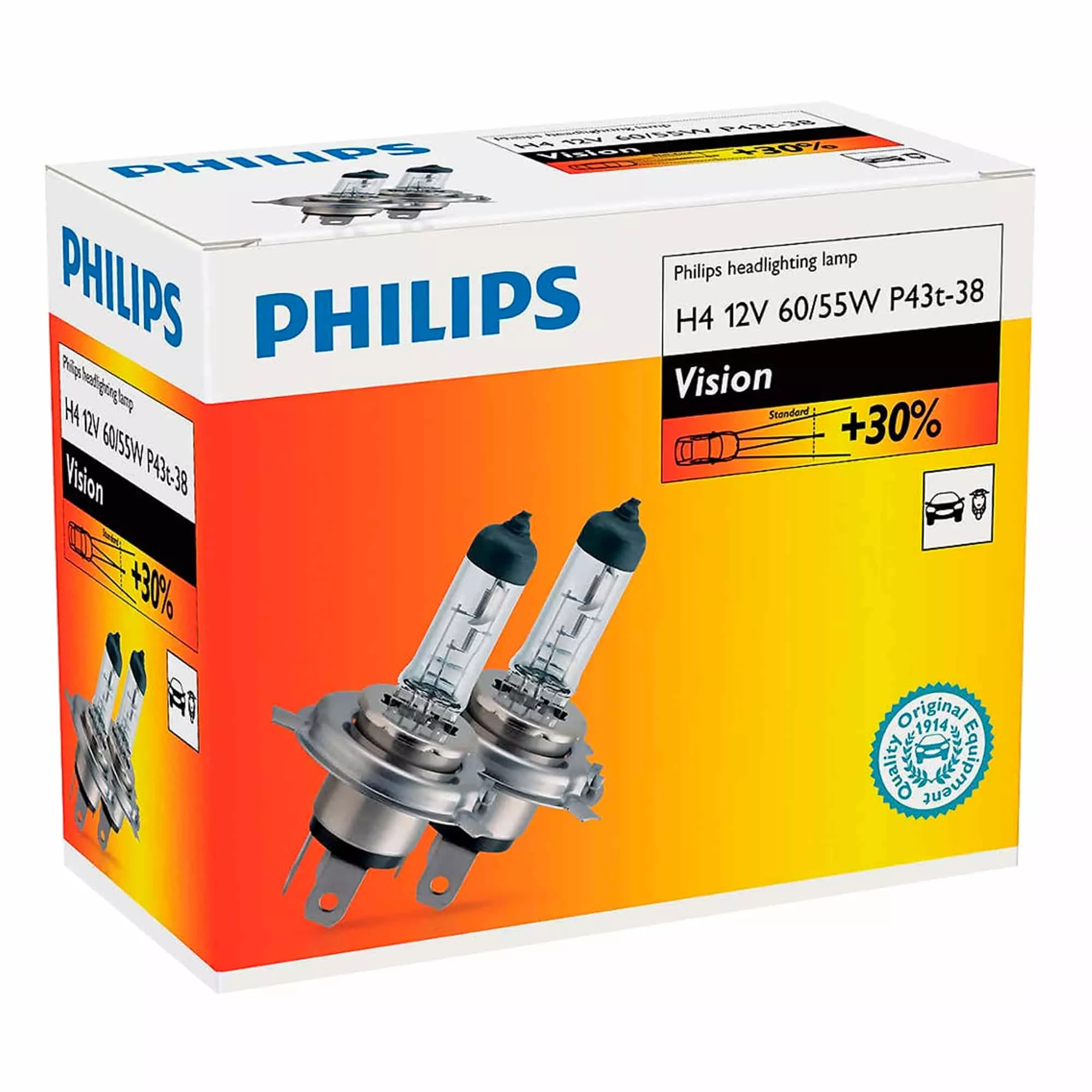 Лампа Philips Premium H4 12V 55/60W 12342 PR C2