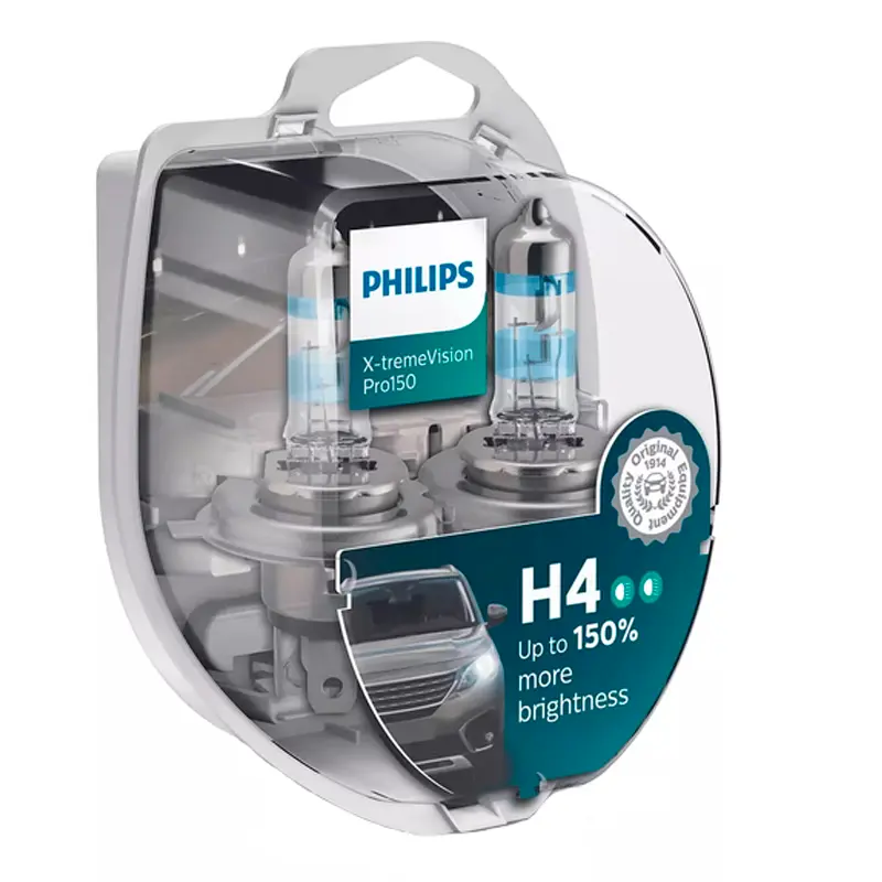 Лампа Philips X-tremeVision Pro150 H4 12V 55/60W 12342XVPS2