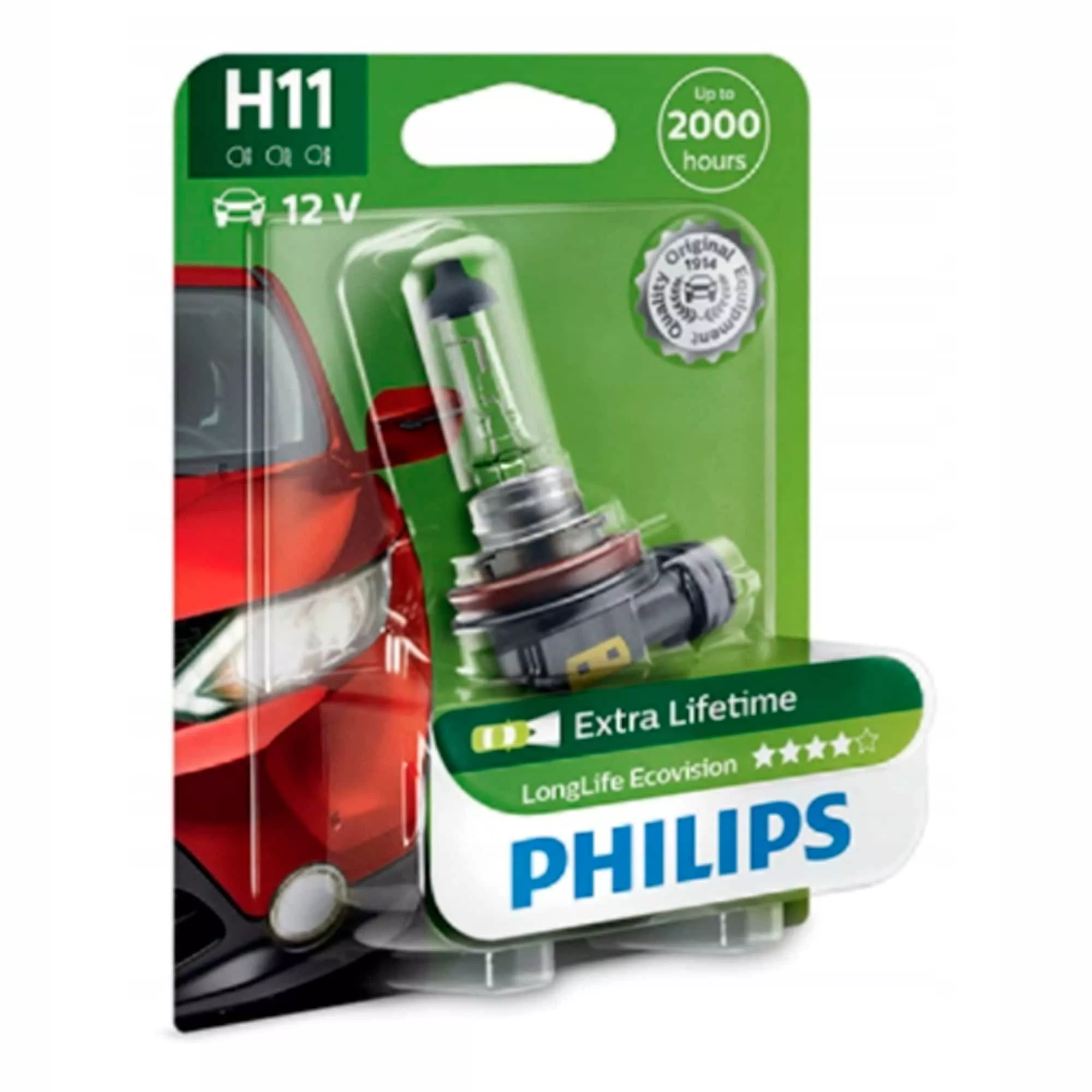 Лампа Philips LongLife H11 12V 55W 12362 LLECO B1
