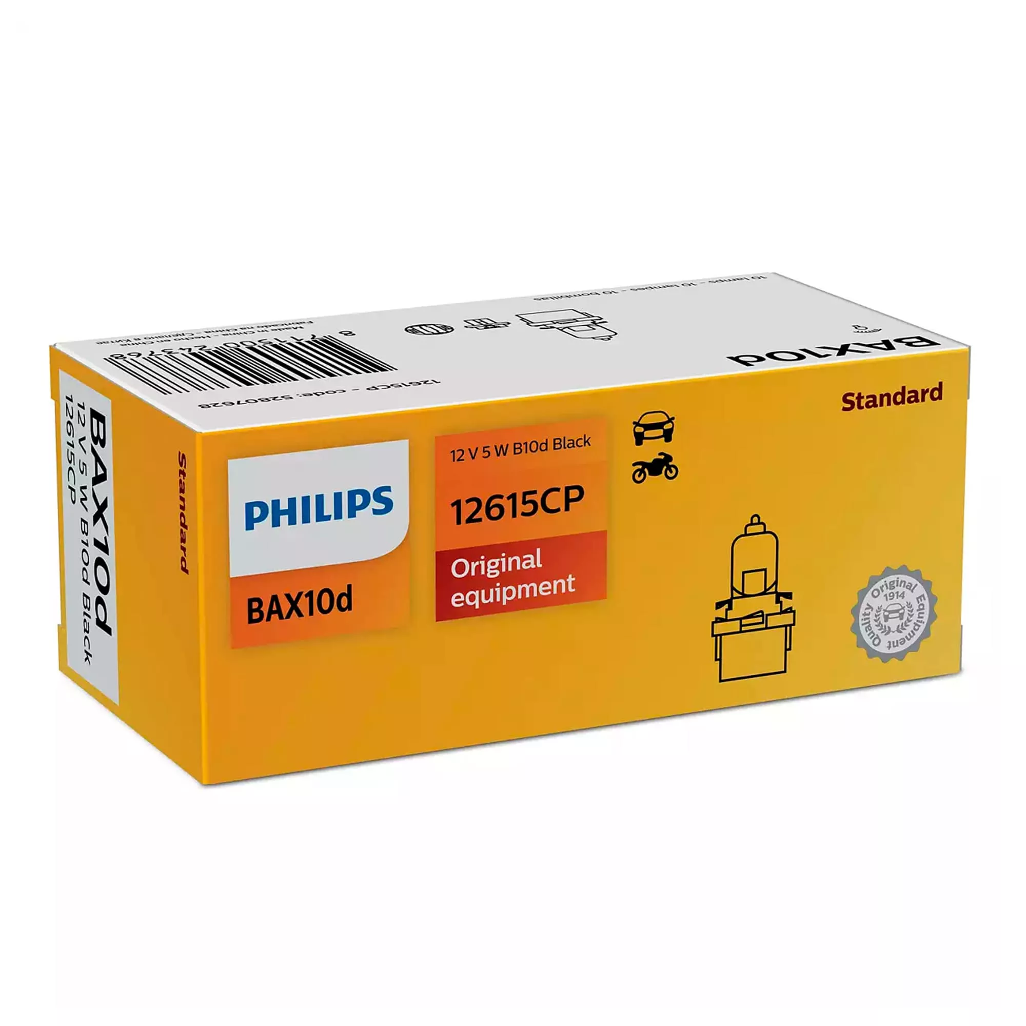 Лампа Philips Vision BAX 12V 5W 12615CP