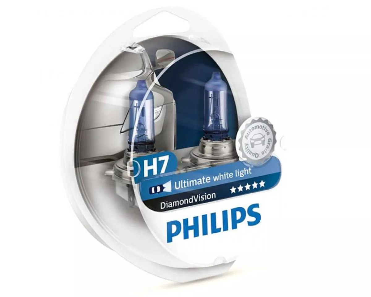Лампа Philips H7 DiamondVision 12V 55W 12972DVS2