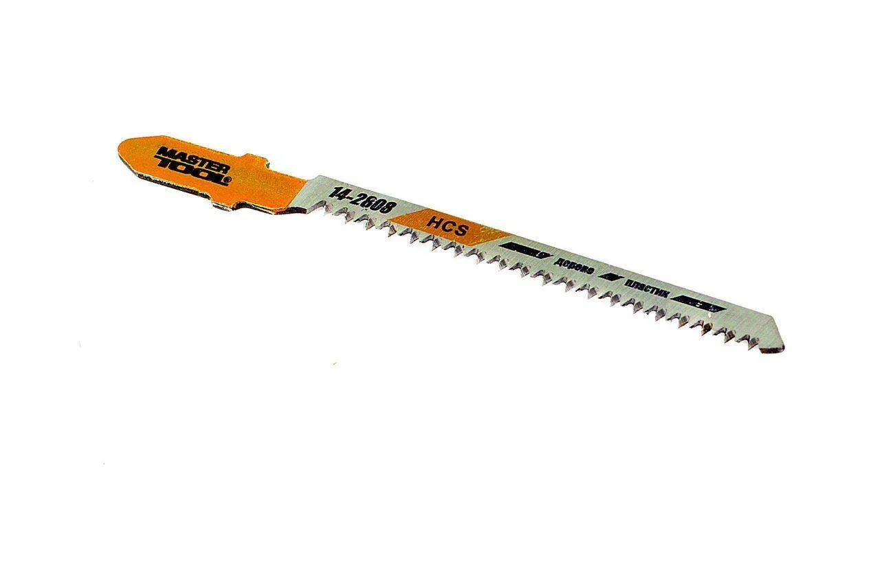 14-2808 Пильное полотно для лобзика по дереву 5 шт, чистый фигурный рез, 20TPI, L 77мм T101AO