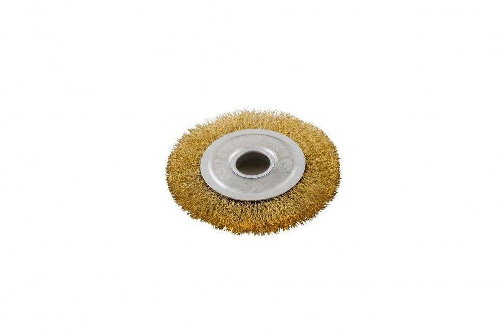 Щетка дисковая из рифленой проволоки D60 мм со стержнем 1/4" (19-9806) Щетка дисковая из рифленой проволоки D60 мм со стержнем 1/4" (19-9806)