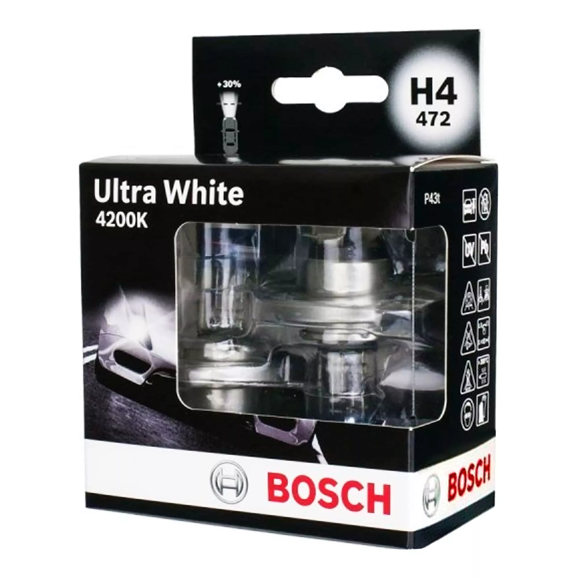 Лампа Bosch Ultra White H4 12V 55/60W 1987301181