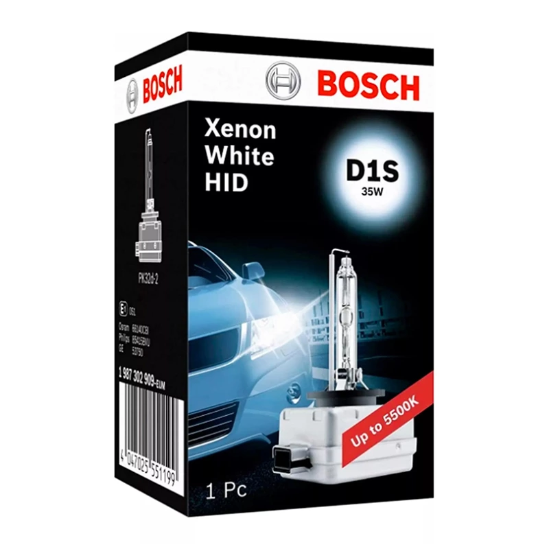 Лампа Bosch Xenon White HID D1S 12V 35W 1987302909