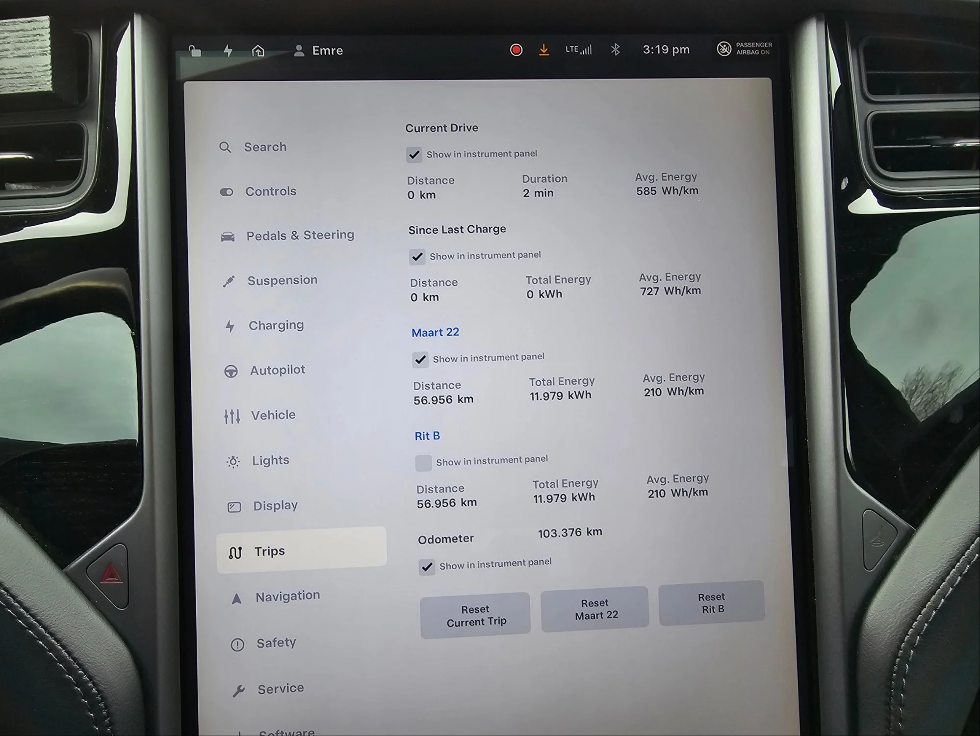 Tesla Model S 75D 75 kWh - Electric - Automatic - 107 hp - 103.376 km