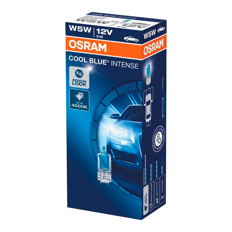 Лампа Osram Cool Blue Intense W5W 12V 5W 2825HCBI-UNV