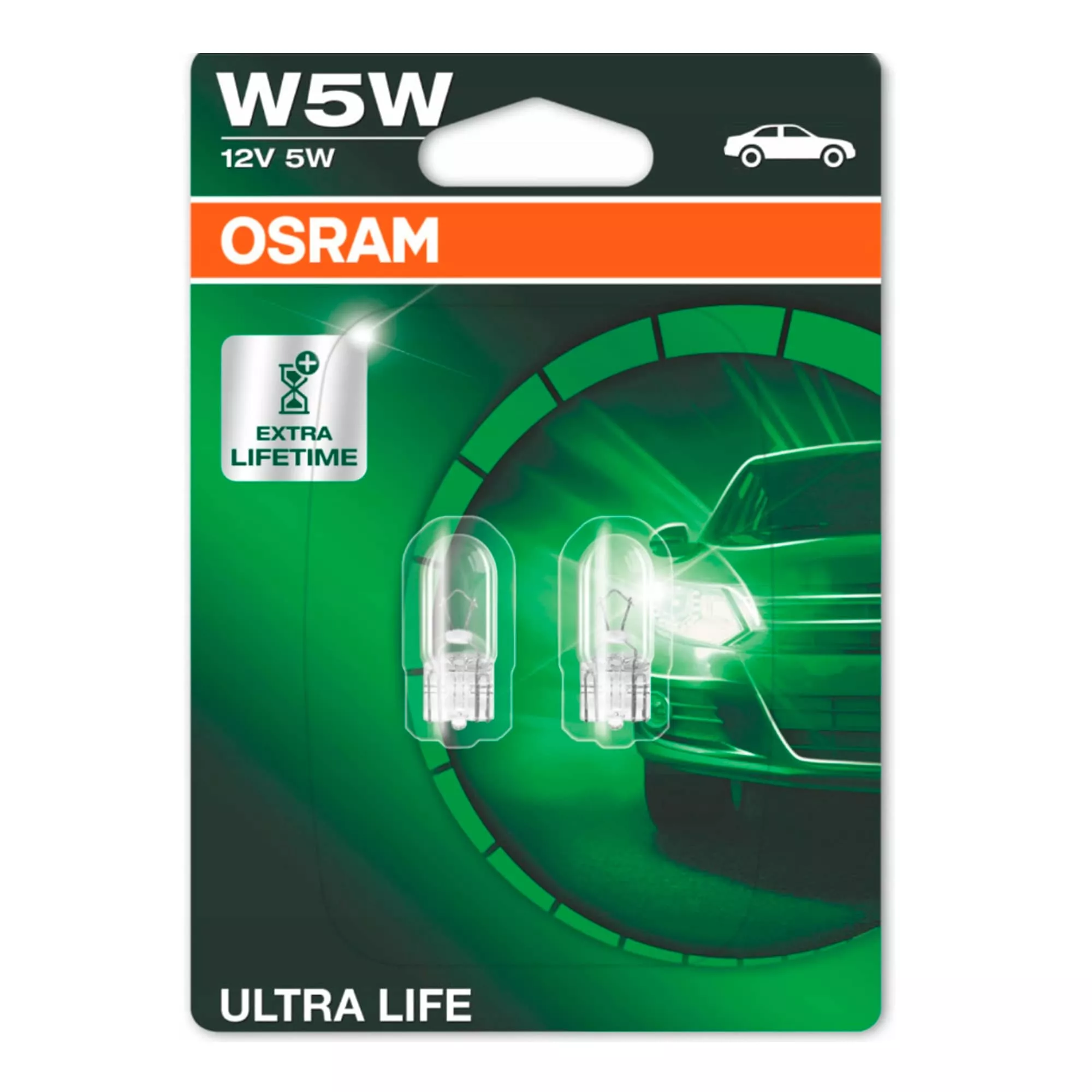 Лампа Osram Ultra Life W5W 12V 5W 2825ULT02B