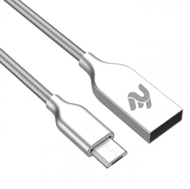 Кабель металлический ZARYAD micro USB (цвет в ассорт.) (285941)