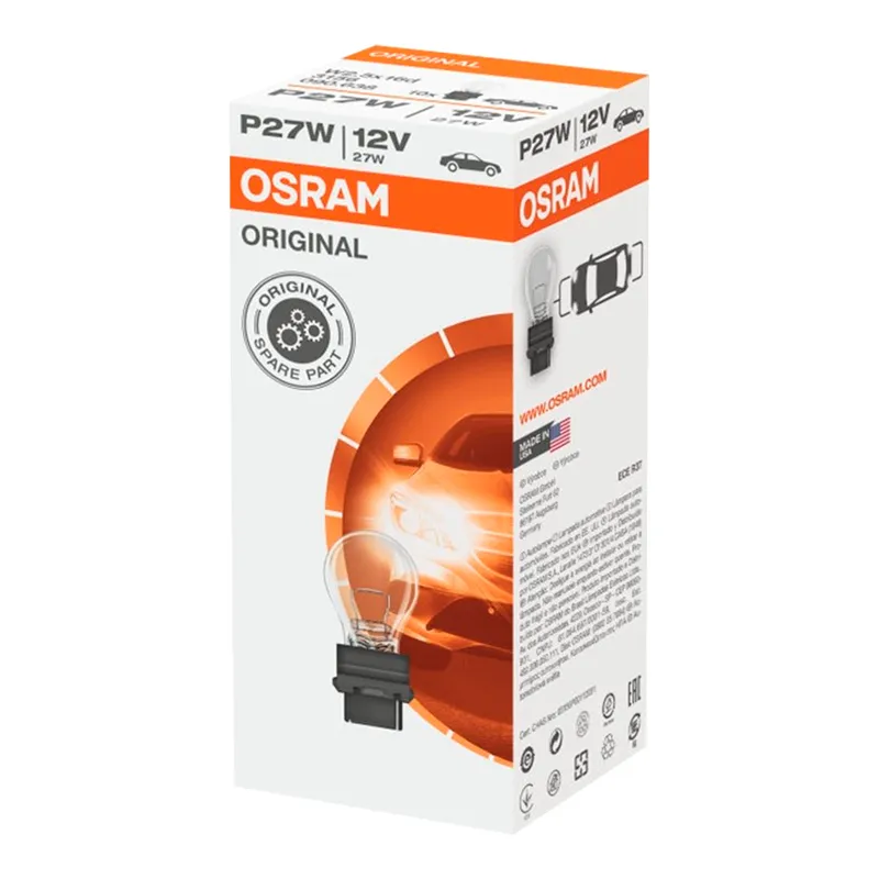 Лампа Osram P27W 12V 27W 3156-UNV