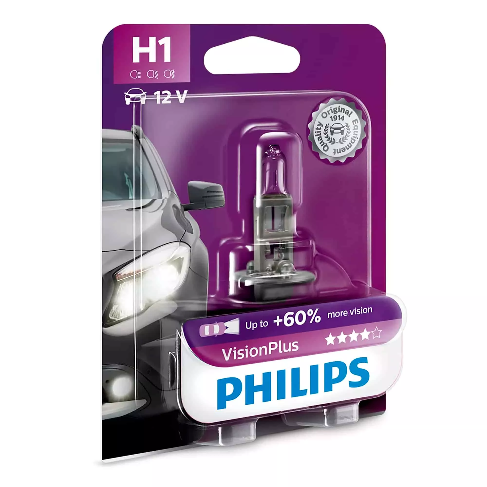 Лампа Philips VisionPlus H1 12V 55W 12499 LLECO CP