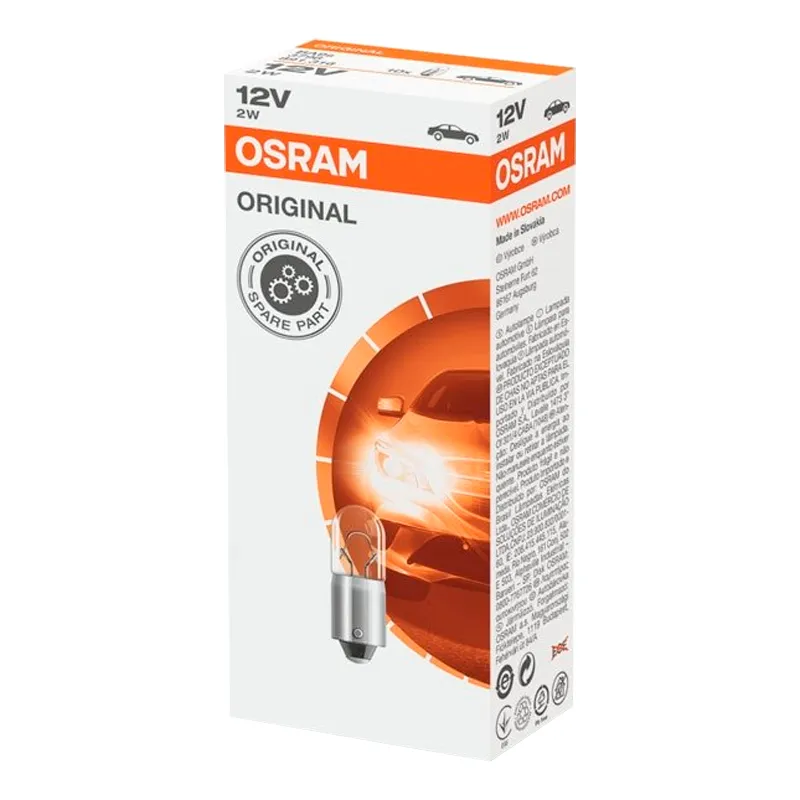 Лампа Osram T2W 12V 2W 3796-UNV