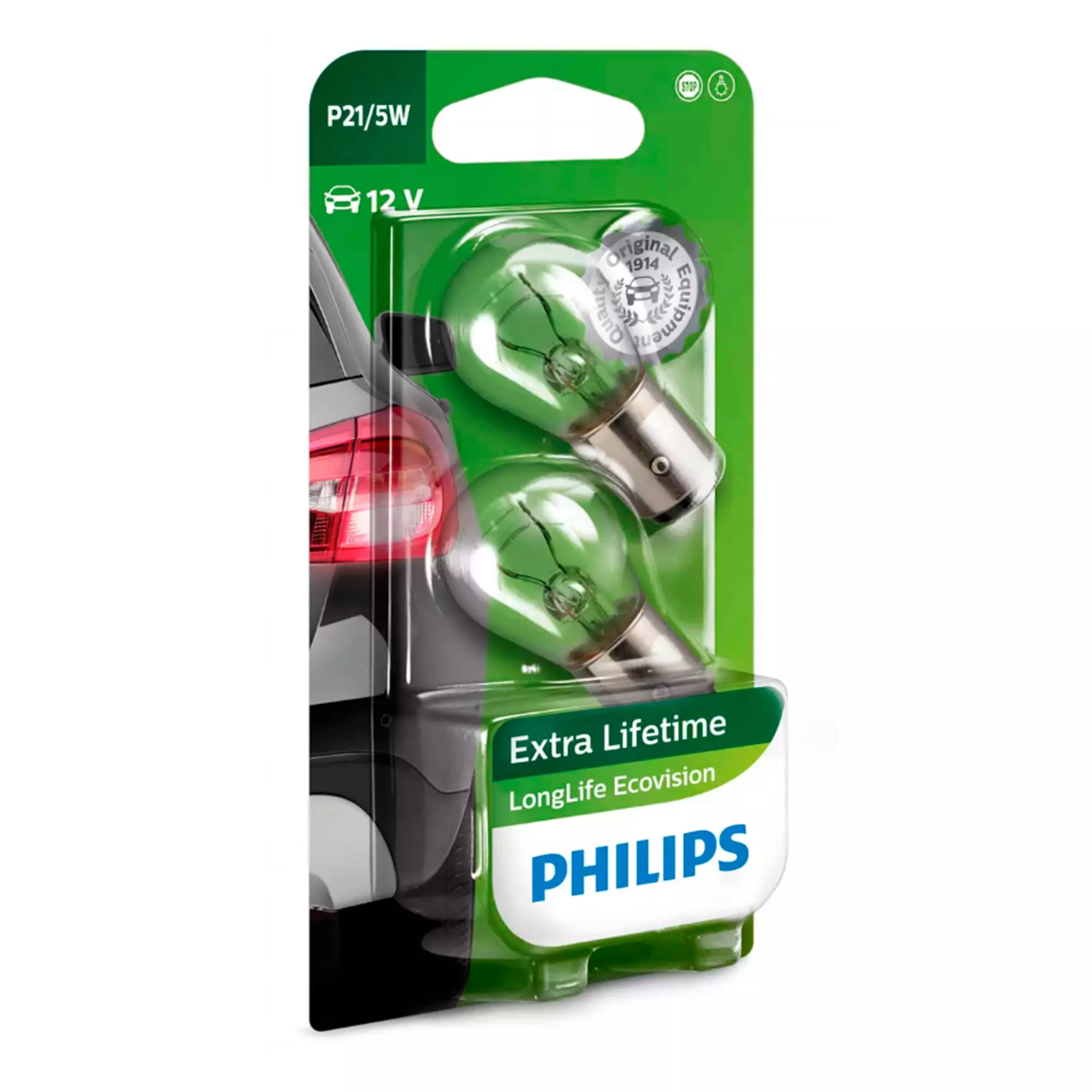 Лампа Philips Extra Lifetime P21/5W 12V 5W 38201328