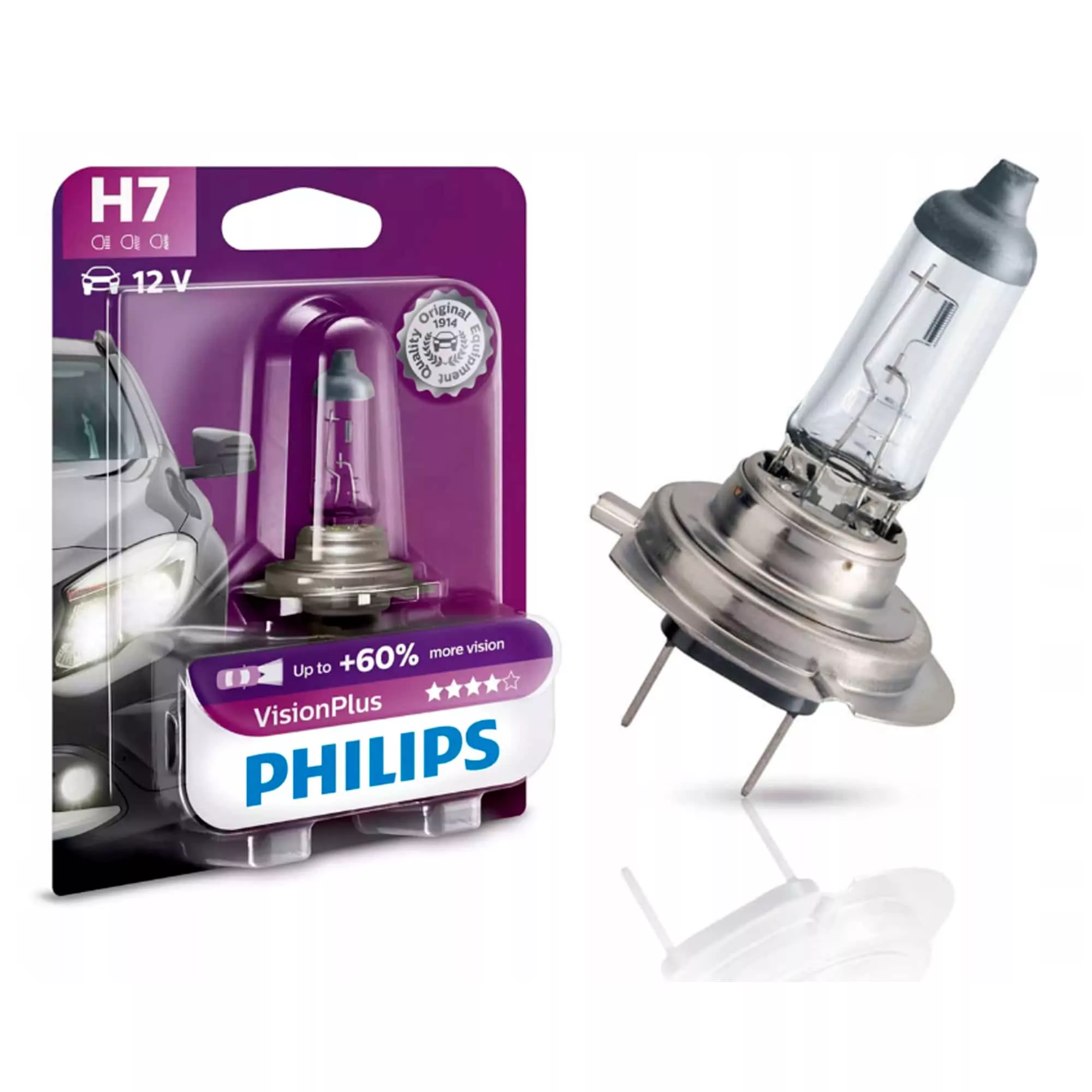 Лампа Philips VisionPlus H7 12V 55W 39936330