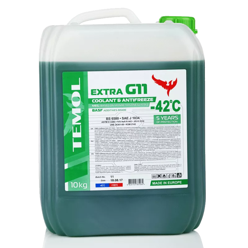 Антифриз Temol Extra G11 -40°C зелений 10л (547fe4cc5030-2)