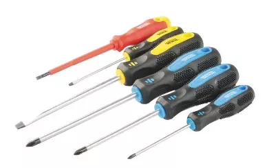 Набор отверток MASTER TOOL 6 шт (PH0*75, 1*100, 2*125, SL3*75, 6*125, 4*100 диэлектр) (40-1146) Набор отверток MASTER TOOL 6 шт (PH0*75, 1*100, 2*125, SL3*75, 6*125, 4*100 диэлектр) (40-1146)