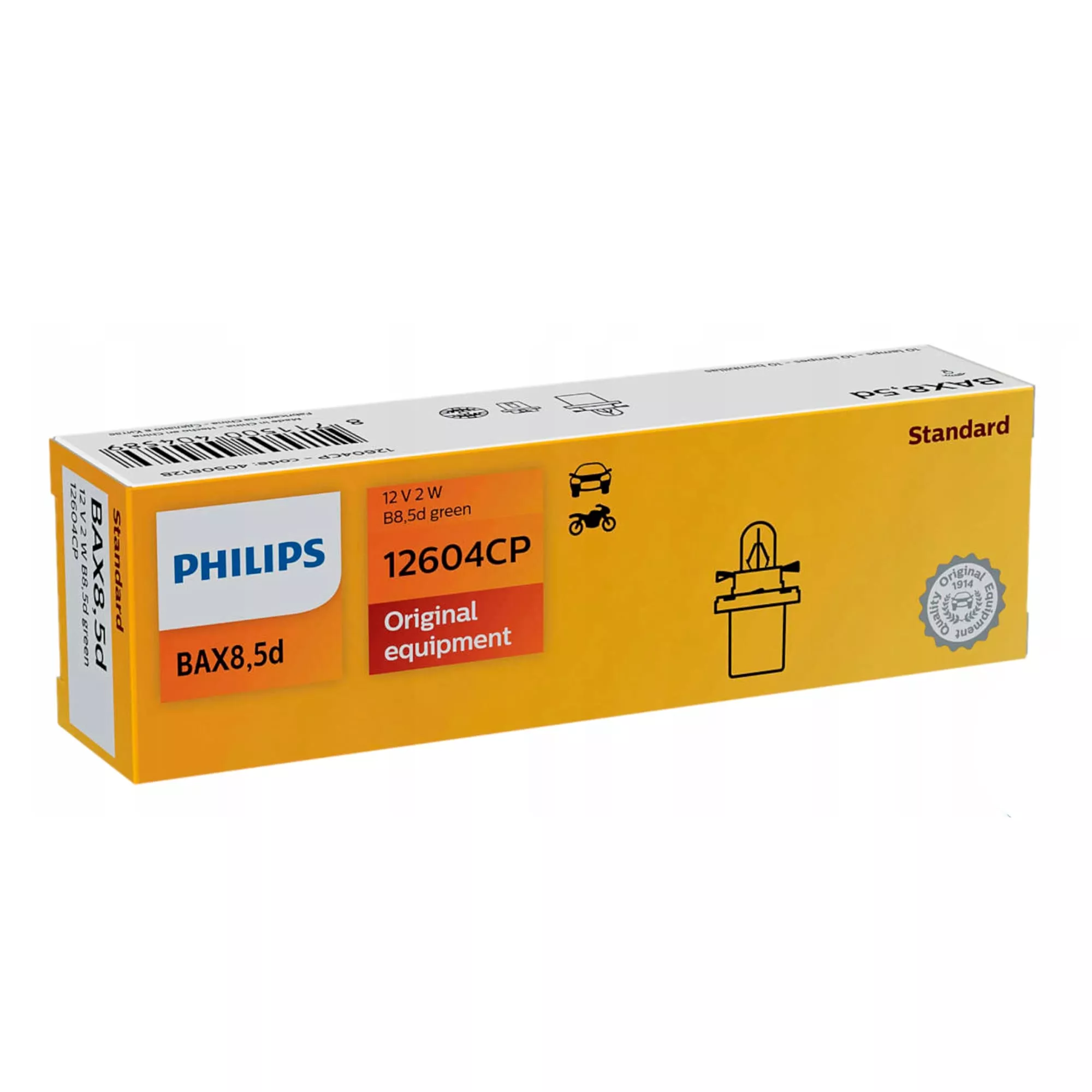 Лампа Philips Original equipment BAX 12V 2W 40508128