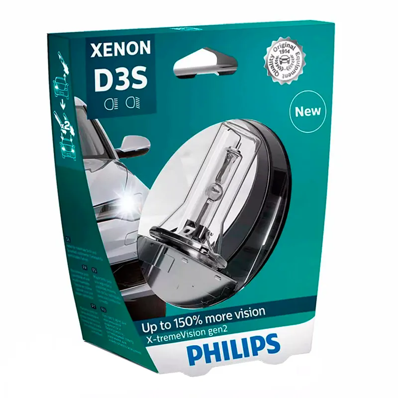 Лампа Philips D3S X-treme Vision gen2 42V 35W 42403 XV2 S1