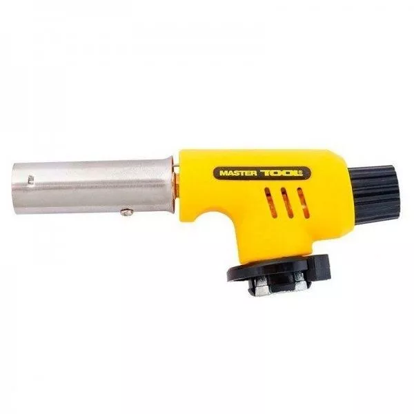 Горелка для газового баллона с пьезоподжигом MASTER TOOL "Комета", 1300*С, 1,3 кВт, 95 г/ч, Ø 20 мм (44-5009)