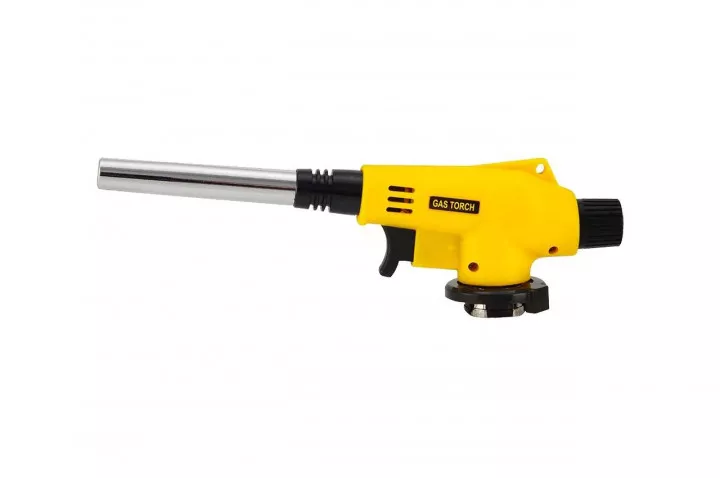 Горелка для газового баллона с пьезоподжигом MASTER TOOL "Луч", удлиненное сопло, 1400*С (44-5036)