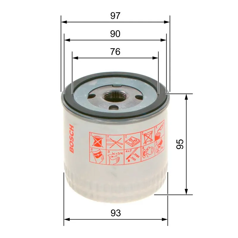 BOSCH 451103252 Оливний фільтр