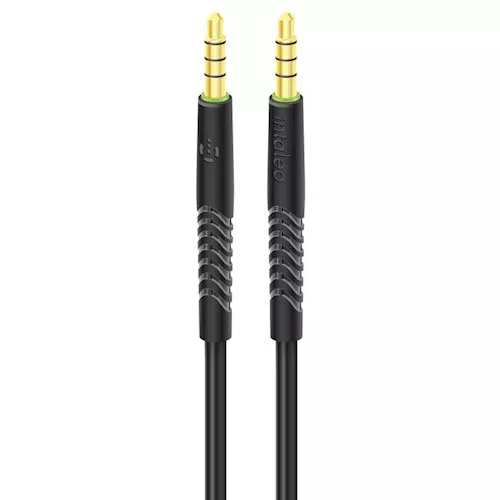 Кабель аудио INTALEO CBFLEXA1 AUX 1,2м (черный) (487538)