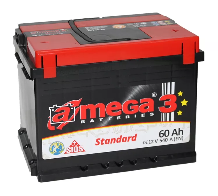 Аккумулятор A-MEGA 6СТ-60 АЗ (1) Standard Аккумулятор A-MEGA 6СТ-60 АЗ (1) Standard
