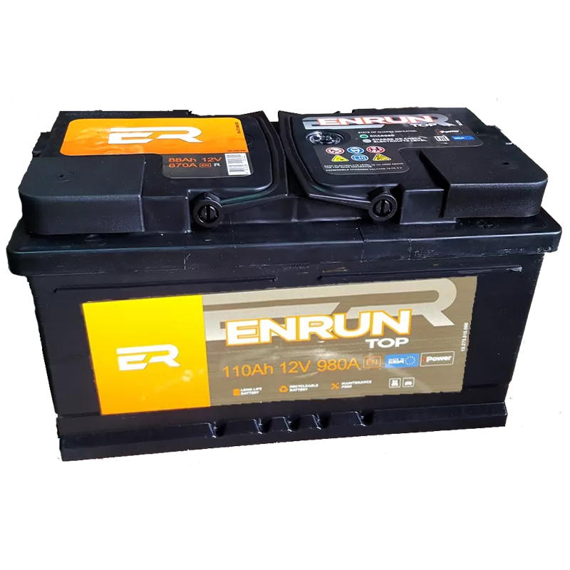 Автомобільний акумулятор ENRUN TOP6CT-110 Аh 980А АзЕ (ENR-6110) Автомобільний акумулятор ENRUN TOP6CT-110 Аh 980А АзЕ (ENR-6110)