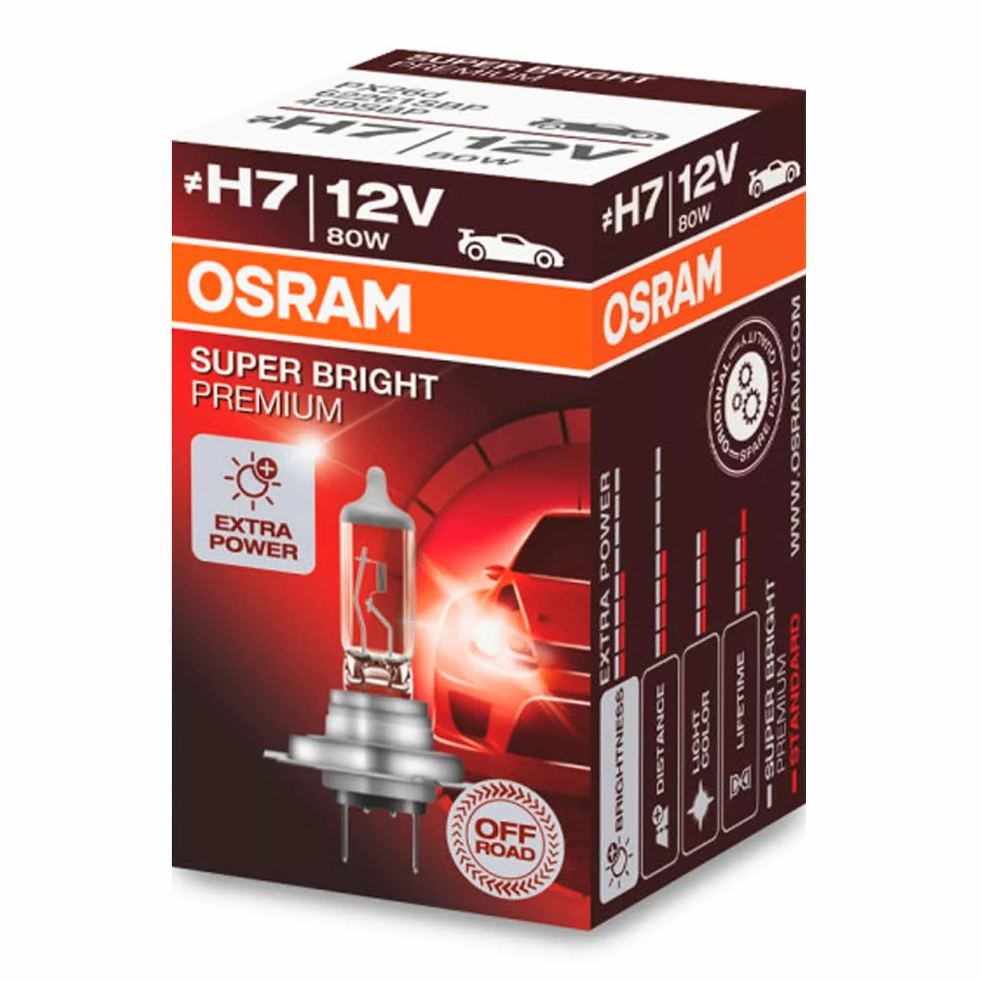 Лампа Osram Offroad Super Bright Premium H7 12V 80W 62261SBP