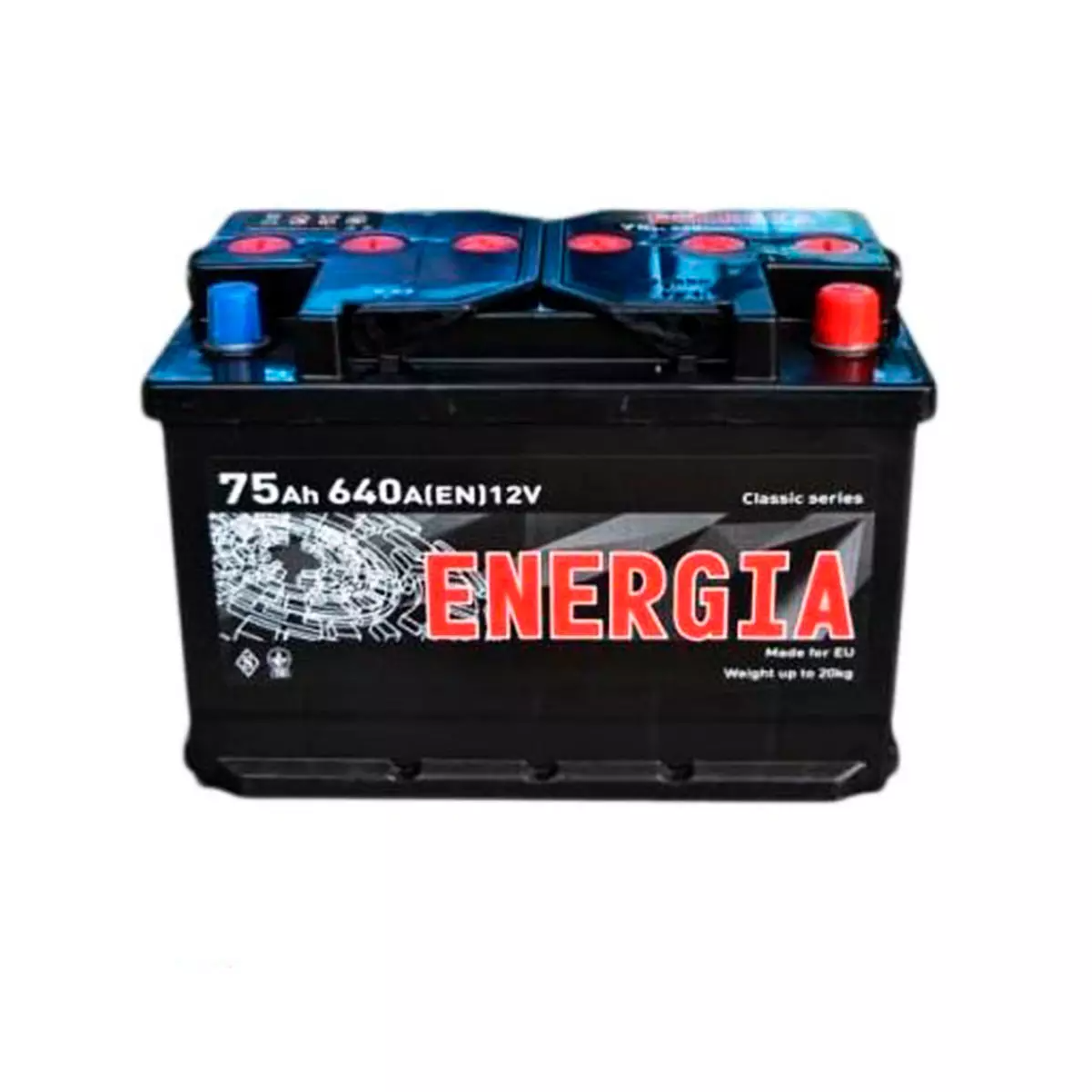 Автомобильный аккумулятор ENERGIA 6CT-75Аh АзЕ 640А (000022388) Автомобильный аккумулятор ENERGIA 6CT-75Аh АзЕ 640А (000022388)
