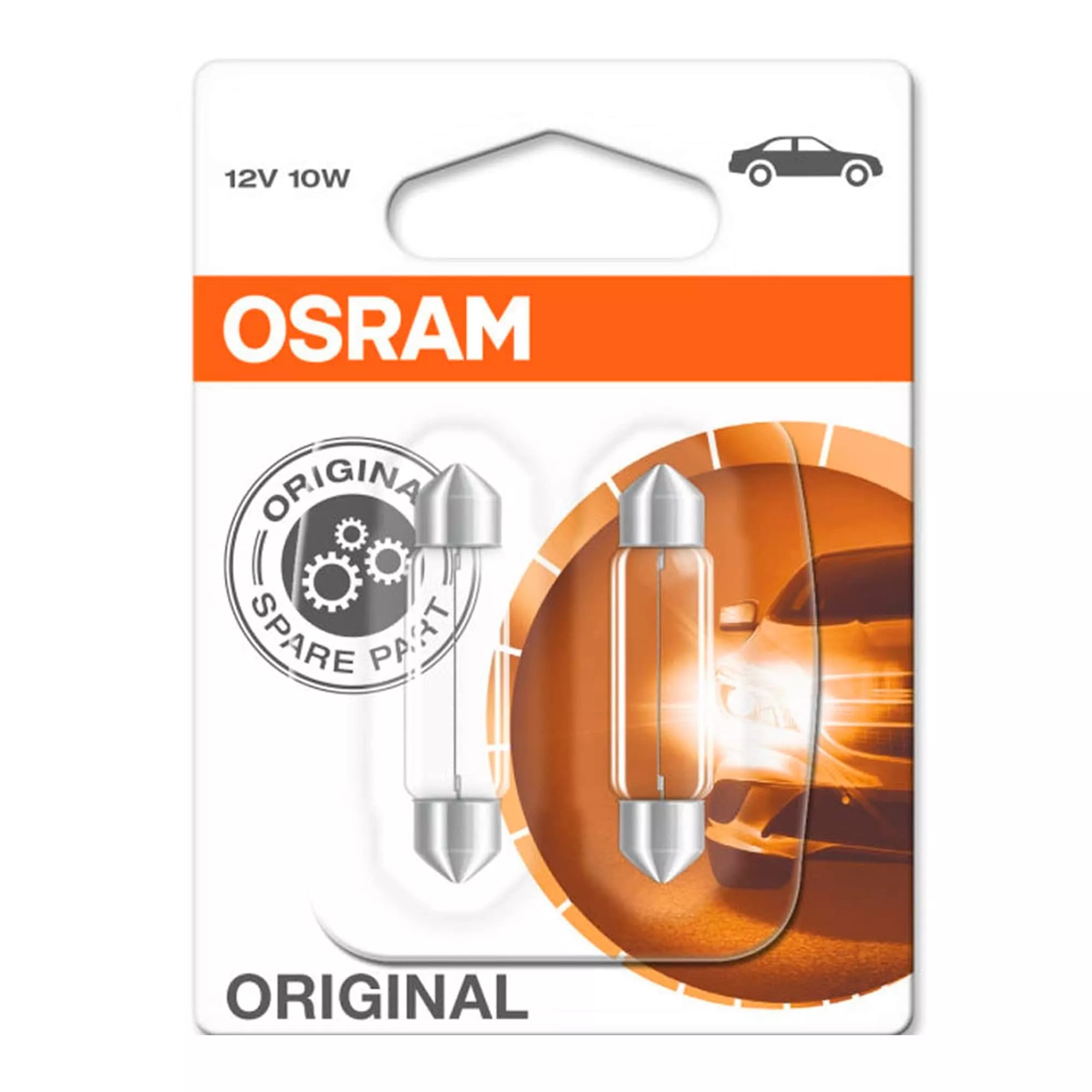 Лампа Osram Original C10W 12V 10W 6411_02B