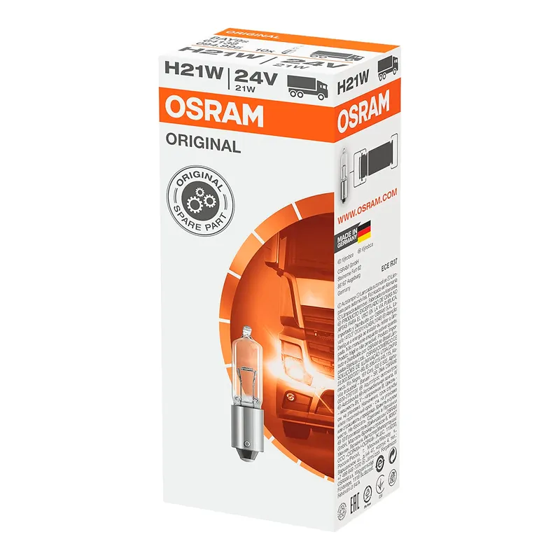 Лампа Osram H21W 24V 21W 64138-UNV