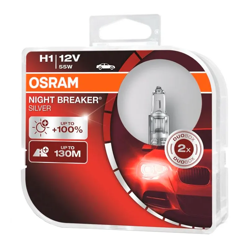 Лампа Osram Night Breaker Silver H1 12V 55W 64150NBS