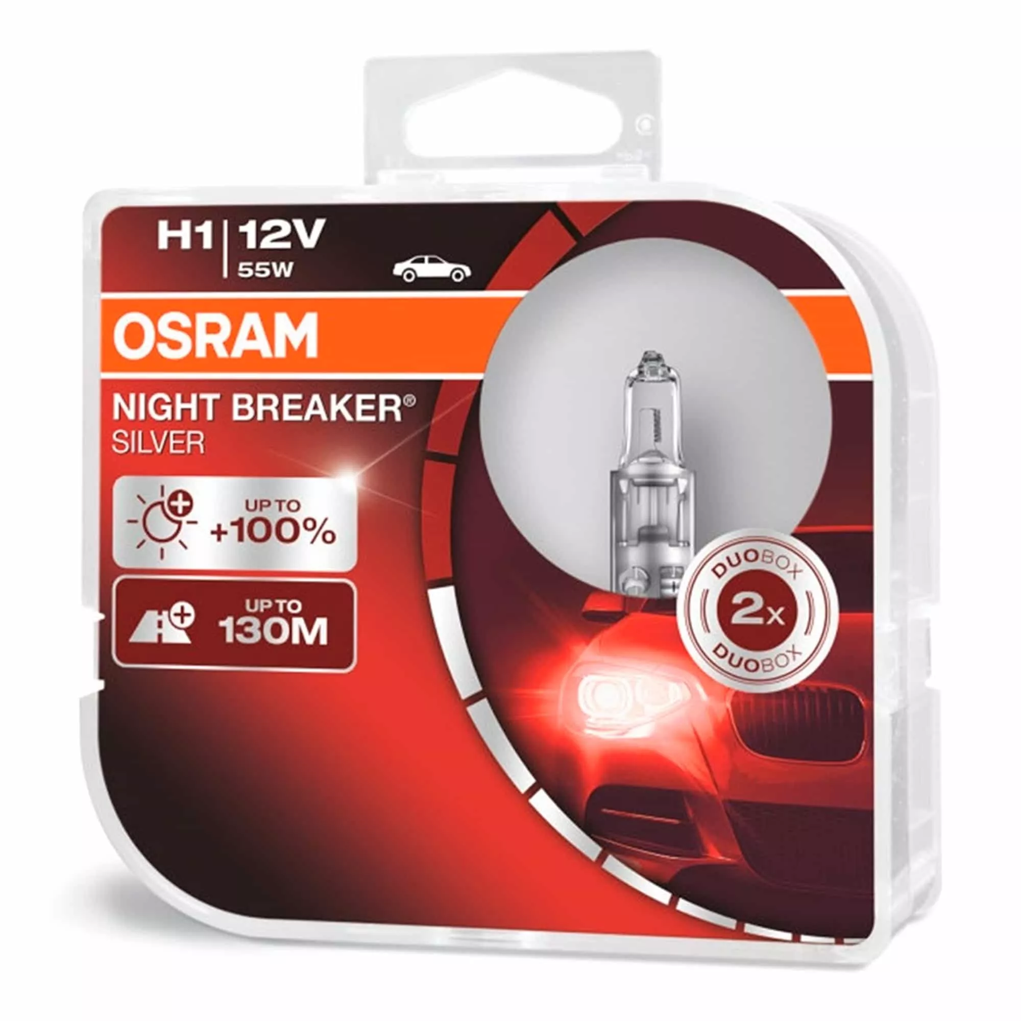 Лампа Osram Night Breaker Silver H1 12V 55W 64150NBS-HCB