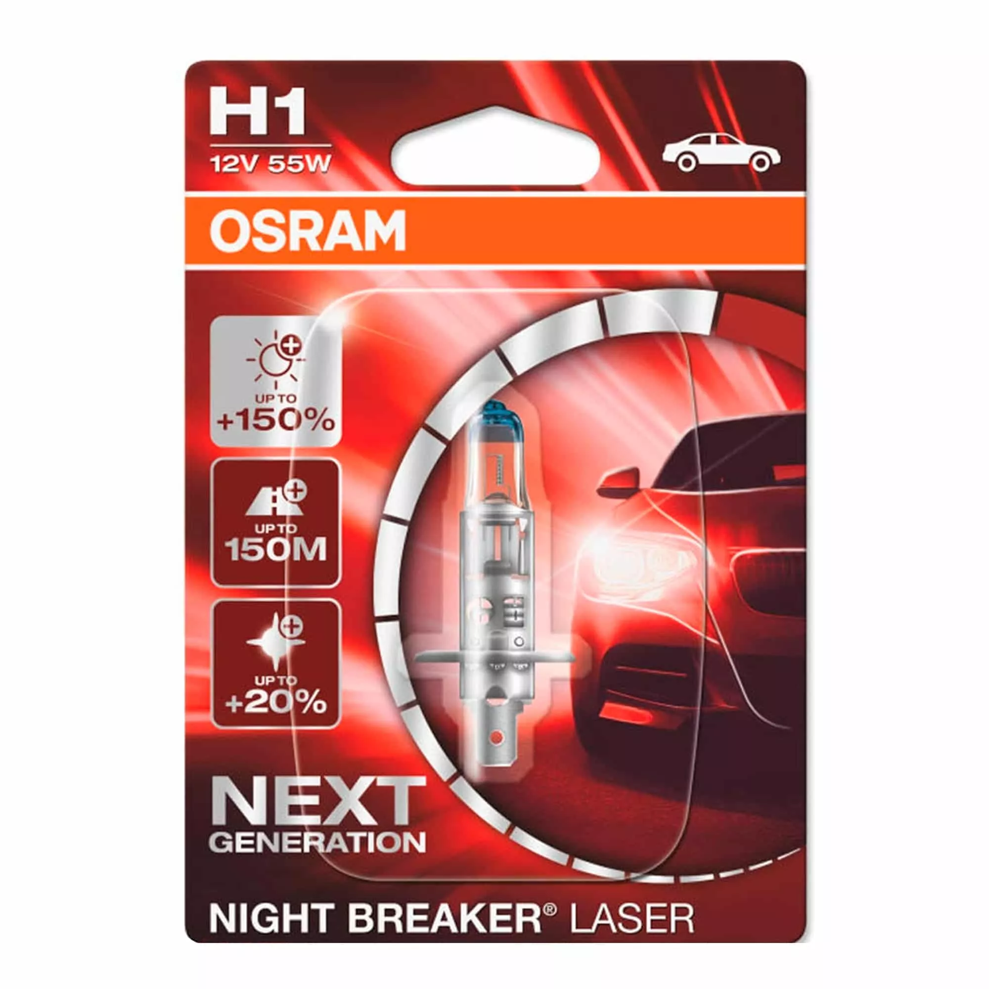 Лампа Osram Night Breaker Laser H1 12V 55W 64150NL-01B