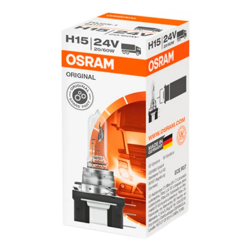 Лампа Osram Original Line H15 PGJ23T-1 70 W 75W прозора 64177