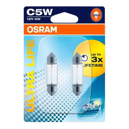 Лампа Osram ULTRA LIFE C5W 12V 5W 2шт 6418ULT2