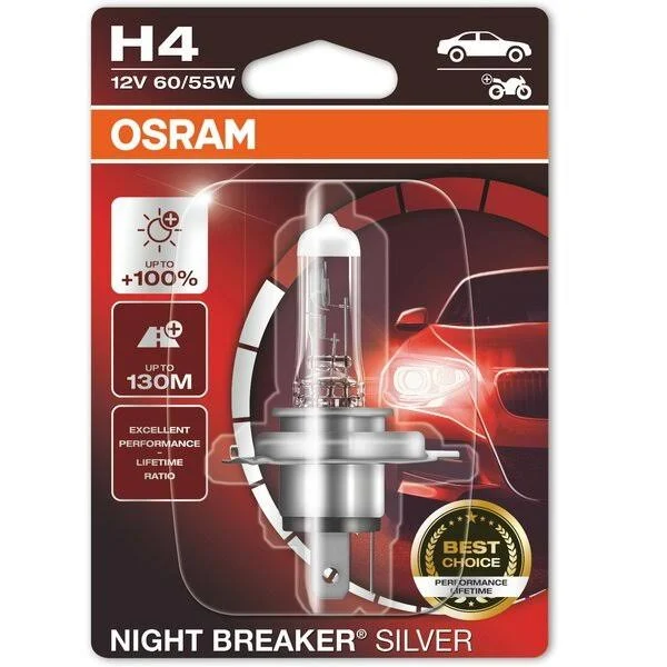 Лампа Osram Night Breaker Silver H4 12V 55/60W 64193NBS